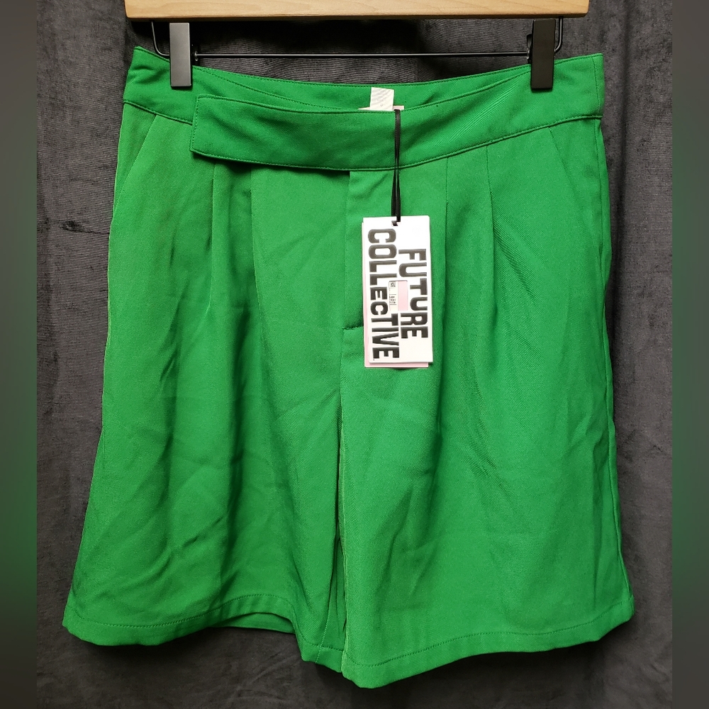 Future Collective Sz 6 & 12 AVAILABLE Green Shorts NWT